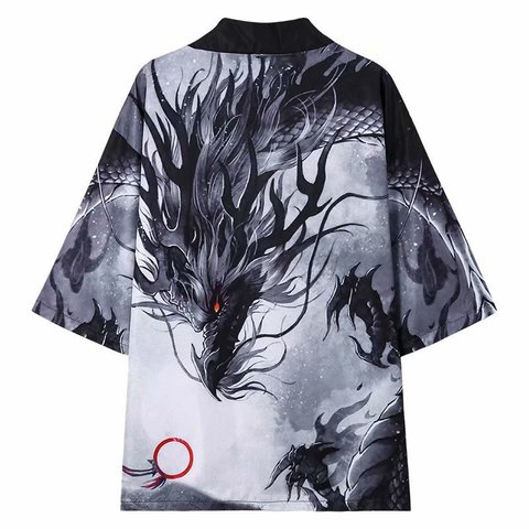 Kimono japonés tradicional Yukata para hombre, cárdigan de playa, ropa asiática fina, Kimonos japoneses, camisa cárdigan informal de moda para hombre ► Foto 1/6