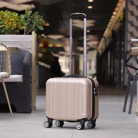 18 pulgadas maleta de viaje spinner ruedas en cabina equipaje rodante bolsa cubierta de carrito estudiante set de maletas de moda ► Foto 1/6