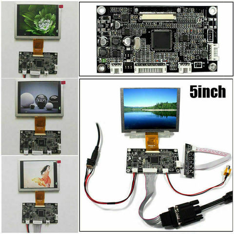 Yqwsyxl-panel de pantalla lcd de 5,0 pulgadas, ZJ050NA-08C de pantalla de 640x480, 50 pines, con placa de Control VGA AV LCD ► Foto 1/6