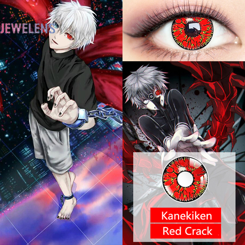 Jewelens-lentes de contacto de colores para Halloween, lentes de colores para ojos, Cosplay de Kanekiken Con la serie Tokyo Ghoul ► Foto 1/4