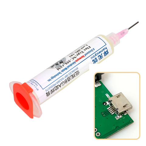 NC-559-ASM-UV BGA-grasa de flujo de aceite avanzada para soldadura, partes PCB, pasta de soldadura IC sin limpieza, 10cc, NC-559, pasta de soldadura ► Foto 1/6