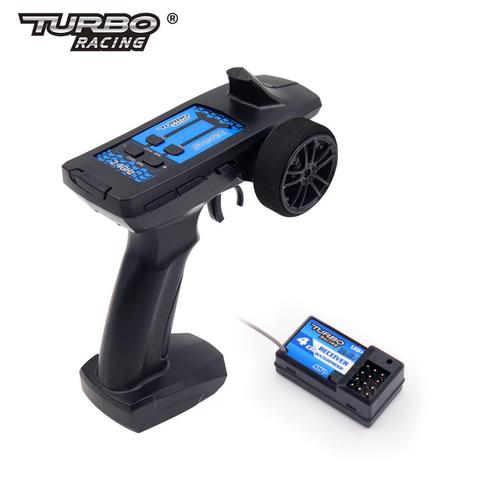 Turbo Racing P50 91805G-VT 2,4 GHz 4CH, transmisor de Radio, mando a distancia para coche con receptor RC, barco ► Foto 1/6