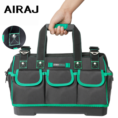 Bolsa de herramientas AIRAJ 2022, Simple/clásico/actualizado/insignia gruesa resistente al agua, gran capacidad, multifuncional, bolsas de electricista ► Foto 1/6