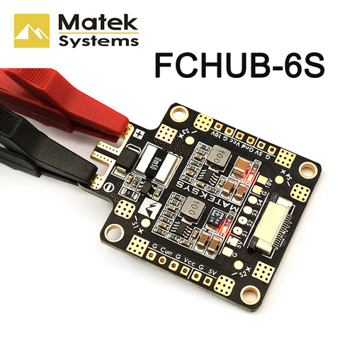 30,5x30,5mm Matek FCHUB-6S W/ 184A Sensor de corriente de 5V/10V Dual BEC 3-6S Placa de distribución de energía para RC Dron de carreras con visión en primera persona avión ► Foto 1/5