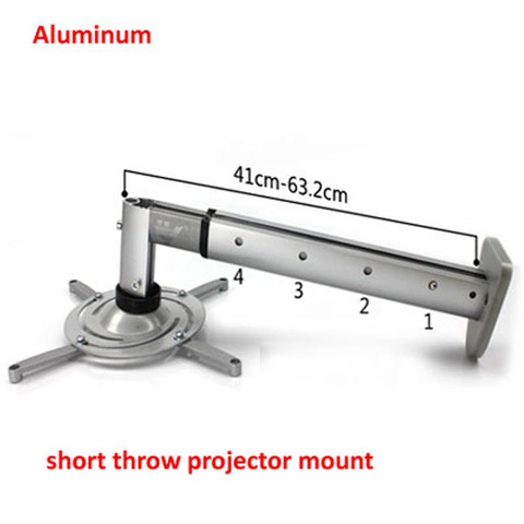 DL-PM212 de aluminio de alta calidad, soporte de montaje de pared de Soporte para Proyector universal de aluminio inclinable de tiro corto ► Foto 1/5
