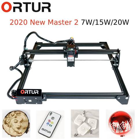 ORTUR-máquina cortadora de grabado láser Master 2, máquina cortadora de grabado de placa base de 32 bits, enrutador CNC, 15W7W20W ► Foto 1/6