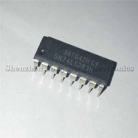 10 unids/lote, nuevo SN74LS283N 74LS283 DIP-16 chip, adder completo binario de 4 bits/avance rápido ► Foto 1/2