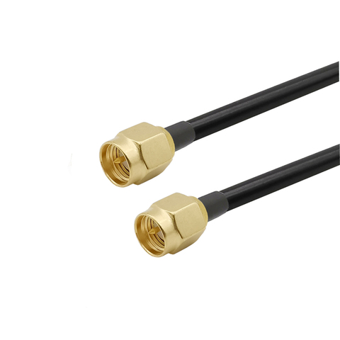 Conectores eléctricos de antena WiFi, conector SMA macho a SMA macho, antena de extensión SMA, 1-15 metros, Cable SMA RG58 50 Ohm ► Foto 1/6