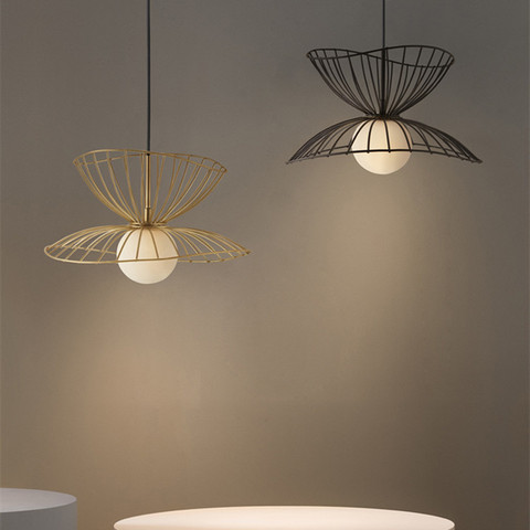 Nuevo estilo lámpara de Loft G9 LED oro/negro Metal sala de estar restaurante lámpara colgante hogar luminaria suspensión ► Foto 1/1