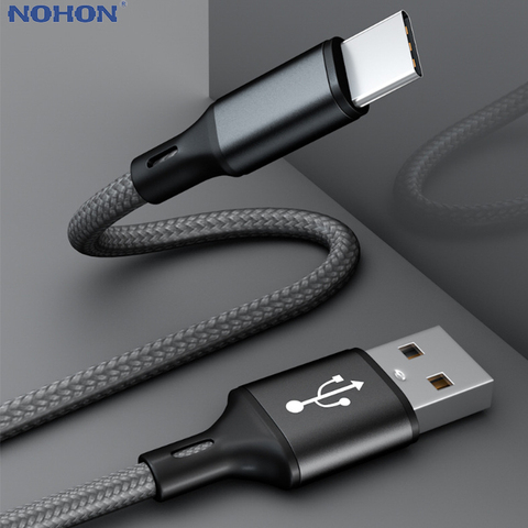 Cable de carga rápida USB tipo C para móvil, Cable de datos de 1, 2 y 3 M para Xiaomi Redmi Note 9, 8, 7, USBC, para Samsung S10, S9, S8 ► Foto 1/6