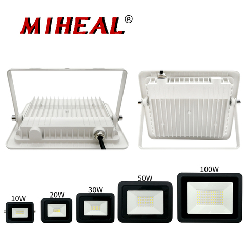 Foco Reflector LED impermeable IP68 para exteriores, 10W, 20W, 30W, 50W, 100W, 220V ► Foto 1/6