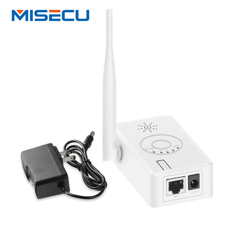 Misecu-Extensor de rango wifi para sistema de seguridad, repetidor de señal para cámaras, inalámbrico, con antena y altavoz para indicar conexión de código ► Foto 1/6