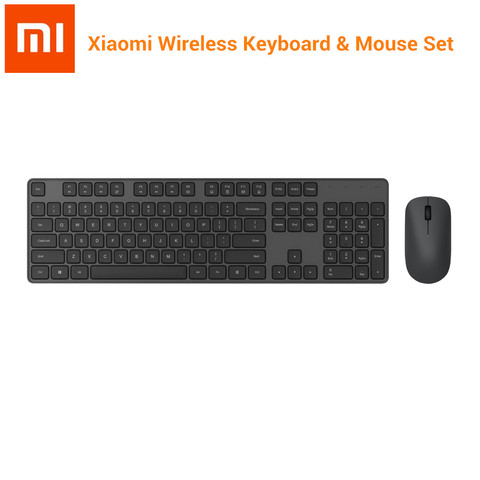 Xiaomi-teclado inalámbrico con ratón, conjunto de 2,4 GHz, 104 teclas, teclado portátil, receptor USB, Combo de ratón para Windows 10, PC, ordenador, MAC ► Foto 1/6