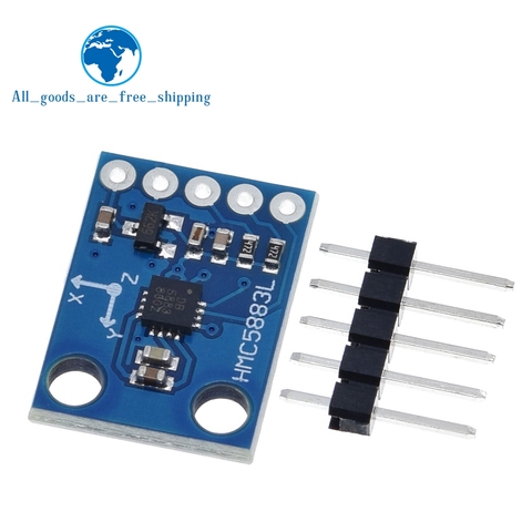 Módulo de brújula Triple de eje QMC5883L GY-273, 3V-5V, Sensor, magnetómetro, módulo de campo magnético de tres ejes para Arduino ► Foto 1/6