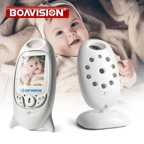 VB601 Video Monitor de bebé inalámbrico 2,0'' LCD Babysitter 2 vías hablar visión nocturna temperatura seguridad Nanny Cámara 8 canciones de cuna ► Foto 1/6