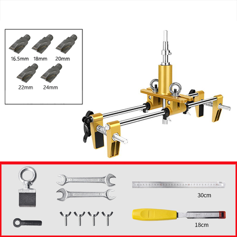 Máquina ranuradora de cerradura de puerta de madera, plantilla de mordida, abridor de puerta de cerrajero, mordedor de 16,5/18/20/22/24M ► Foto 1/5