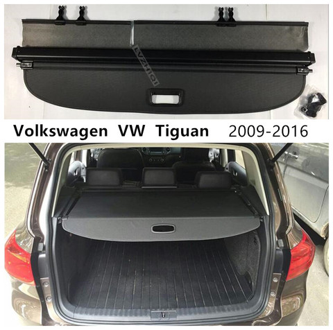 Cubierta de carga para maletero trasero, accesorios de protección de Seguridad automotriz de alta calidad para Volkswagen VW Tiguan 2009 10 2011 2012 13 2014 2015 2016 ► Foto 1/6