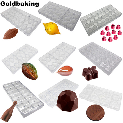 Moldes de policarbonato para chocolates, herramienta para hornear dulces de oliva 3D, para hornear mariposas, DIY ► Foto 1/6