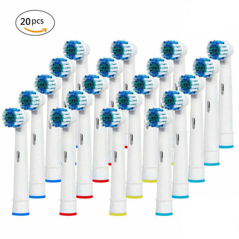 20 piezas/4 piezas cabezales de repuesto para cepillo de dientes cepillo eléctrico apto para modelos Oral B Braun ► Foto 1/6