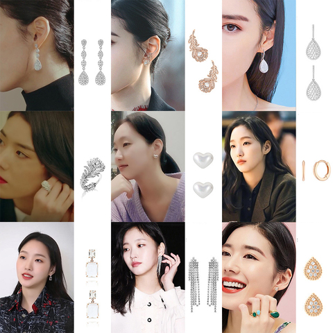 Pendientes de El Rey TV coreana para mujer, aretes colgantes, Joyería Moderna 2022 ► Foto 1/5