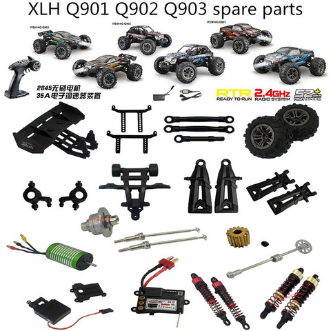 XLH Q901 Q902 Q903 piezas de repuesto de coche teledirigido columna ala de brazo oscilante diferencial CES de servoaccionamiento del eje Barra del neumático etc enlace 1 ► Foto 1/1