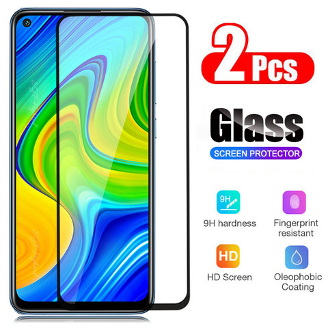 2 unidades/lote, cristal templado de cobertura completa para Xiaomi Redmi Note 9 Pro Max 9s, película protectora de pantalla para Redmi Note 8T 8 7 6 5 Pro 4 4X ► Foto 1/6