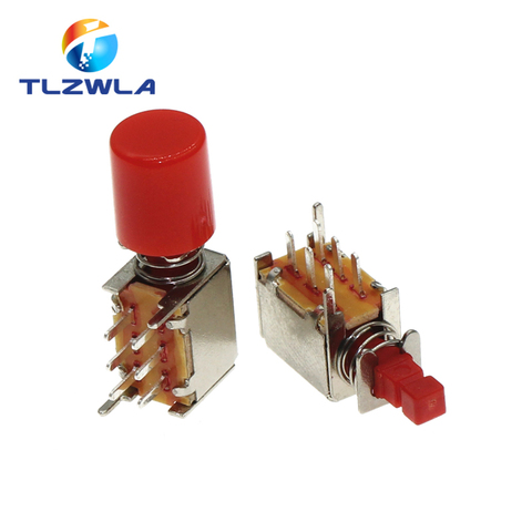 Interruptor de llave directo, dispositivo A03 PS-22F03, 6 pines, autobloqueo, rojo, 10 Uds. ► Foto 1/6