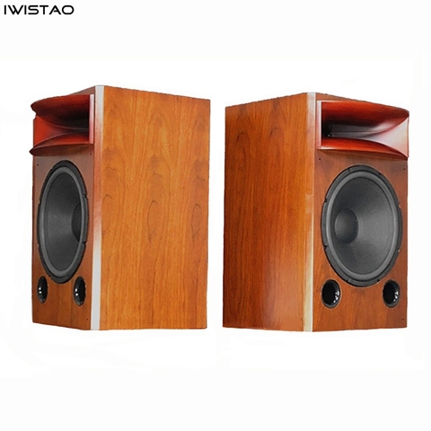 IWISTAO-altavoz de 2 vías HIFI de 15 pulgadas, mueble de madera de abedul de 1 pieza, 8 ohm, 40HZ-20KHZ, 200W, cuerno de madera maciza, fase invertida para amplificador de tubo ► Foto 1/6