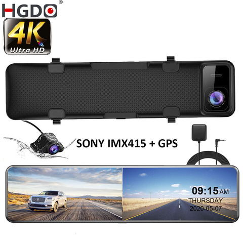 HGDO-Cámara de salpicadero DVR para coche, 12 