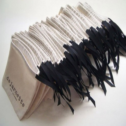 Bolsas de regalo de joyería con cinta de algodón, 8x10cm(3 