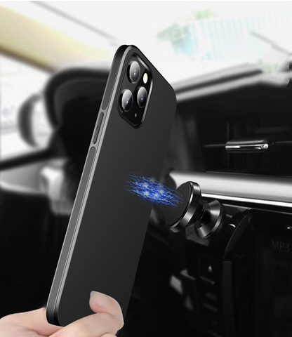 Soporte de coche magnético caso para iphone 12 Pro Max de silicona TPU imán caso de la cubierta para Apple iphone 12 Mini 12 Pro ► Foto 1/6