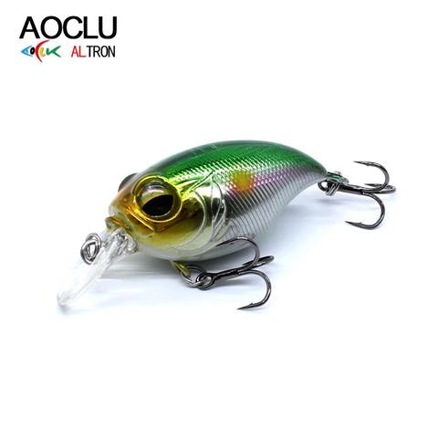 AOCLU wobblers-Cebo duro de gran calidad, 6 colores, 40mm, 8,1g, sábalo, Crankbait, señuelo de pesca, lubina, aparejos de agua dulce y salada ► Foto 1/6