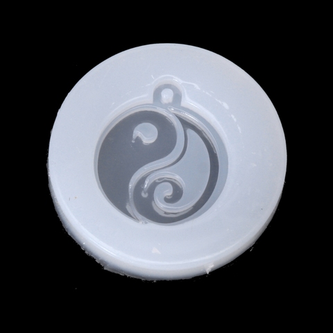 Colgante de tai-chi de estilo chino, molde de silicona para Budismo, resina, molde para joyería ► Foto 1/3