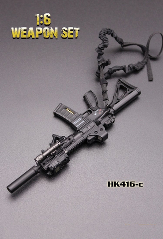 Mini Times-modelo de pistola de juguete, figura a escala 1/6 de 16cm, modelo de armas, accesorios HK416 C para soldado del ejército de 12