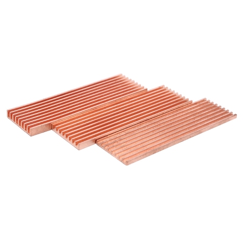 Disipador térmico de cobre puro, disipador térmico, adhesivo conductor térmico para M.2 2280 PCI-E NVME SSD 2/3/4mm ► Foto 1/1