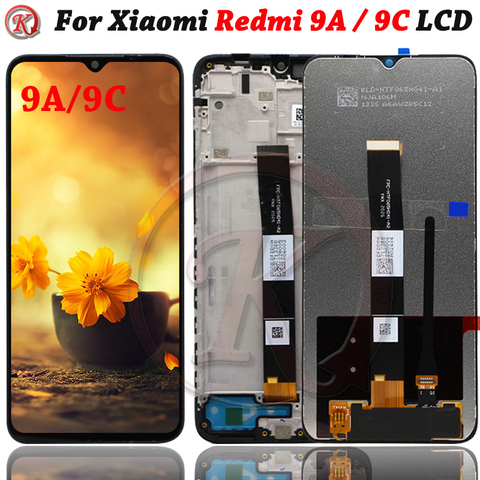 Pantalla de 6,53 pulgadas para Xiaomi Redmi 9A, montaje de digitalizador con pantalla táctil, piezas de repuesto para Redmi 9C, NFC, LCD, M2006C3LG ► Foto 1/6