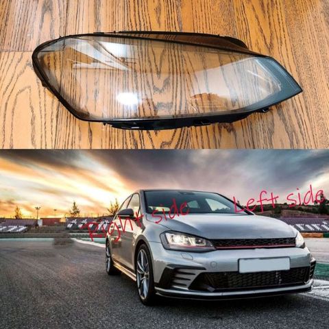 Cubierta de faro delantero para coche Volkswagen, cubierta de lente de Auto, para VW Golf 7 GTI MK7 2014 2015 2016 2017 ► Foto 1/6