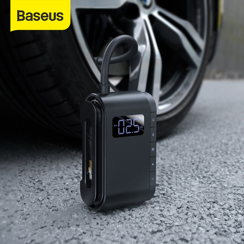 Baseus-compresor de aire para coche, Inflador de neumáticos con batería de 4000mAh, bomba de aire portátil para coche eléctrico, bomba de neumáticos automática Digital para motocicleta ► Foto 1/6