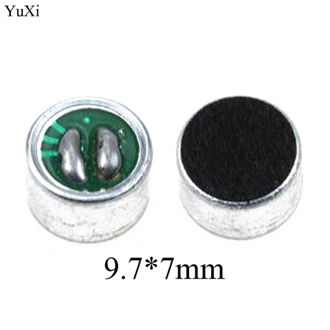 YuXi 10 Uds 9,7mm x 7mm/9,7*7mm cápsula MIC condensador Electret micrófono ► Foto 1/4