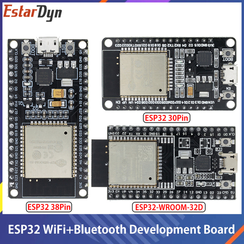 Placa de desarrollo ESP32 con WiFi y Bluetooth, consumo de energía ultrabajo, doble núcleo, ESP-32, ESP-32S, ESP 32, Similar, ESP8266 ► Foto 1/6