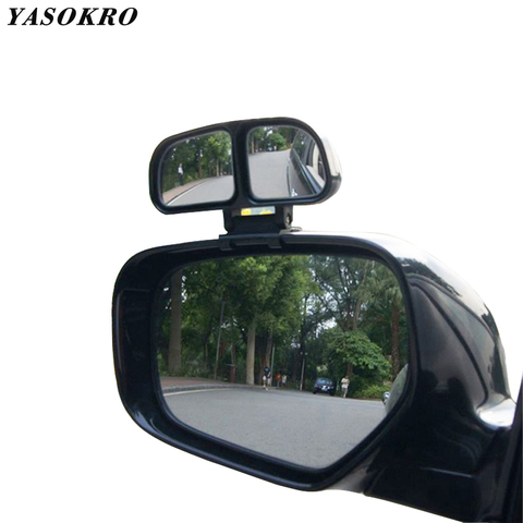 YASOKRO-Espejo cuadrado de ángulo amplio para coche, espejo retrovisor lateral doble convexo para estacionamiento, Original ► Foto 1/5