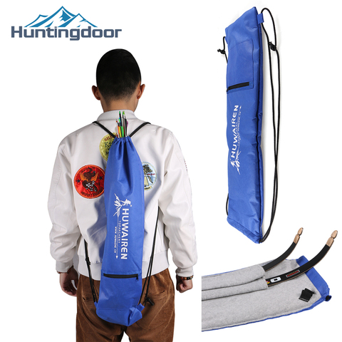 Huntingdoor-Bolsa de arco y flecha Simple y portátil, 60x18cm, para caza, tiro al aire libre, equipo de tiro con arco, accesorio, bolsa de nailon ► Foto 1/6