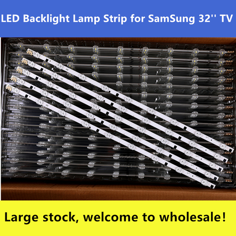 Barras de luz LED, accesorio para televisor Samsung UE32F4000AW UE32F5000AK UE32F5030AW UE32F5300AW UE32F5300AK, juego de 9 lámparas, 5 bandas ► Foto 1/4