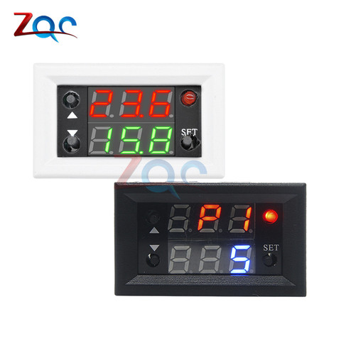 DC 12V de doble LED pantalla de tiempo de relé módulo de relé momento Mini LED Relé Digital temporizador tiempo demora tiempo de ciclo interruptor de Control de casa ► Foto 1/6