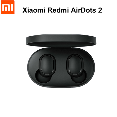 Xiaomi-auriculares Redmi Airdots 2 TWS, auriculares inalámbricos con Bluetooth 5,0, auriculares estéreo de graves, envío rápido ► Foto 1/4