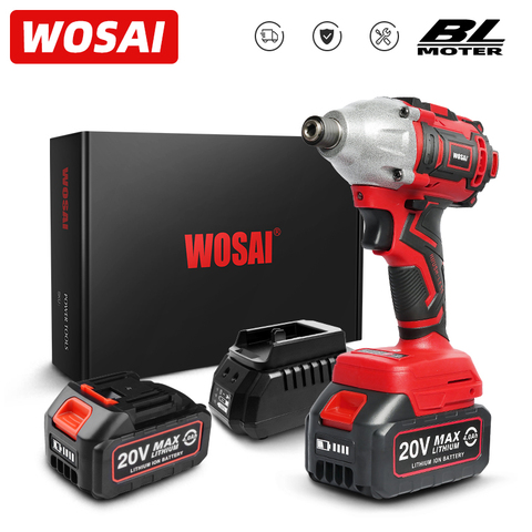 WOSAI-destornillador eléctrico inalámbrico serie MT, taladro sin escobillas de 300Nm, 20V, controlador de impacto, batería de iones de litio, herramienta eléctrica ► Foto 1/6