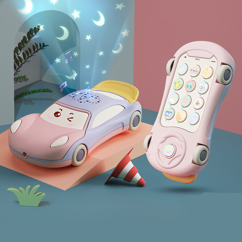 Teléfono móvil para bebés de 0 a 12 meses, juguetes educativos Montessori, juguetes musicales para niños de 2 a 4 años ► Foto 1/6