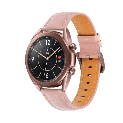 Correa de cuero oficial para Samsung Galaxy Watch 3, 45mm, 41mm, repuesto de correa de reloj de cuero genuino para Galaxy Watch 45mm 41mm ► Foto 1/6
