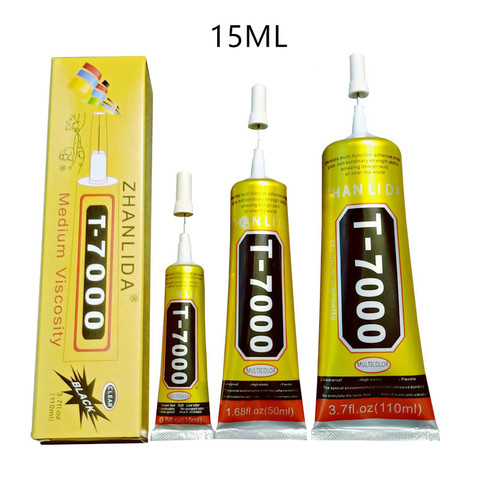 15ml T7000 adhesivos multiusos Super adhesivos T-7000 líquido negro epoxi adhesivos para manualidades DIY vidrio funda de teléfono tela metálica ► Foto 1/6