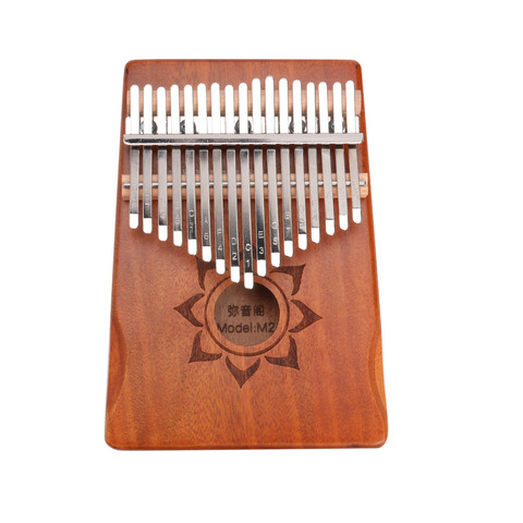 Kalimba de madera de caoba de 17 teclas, Kalimbas de percusión, Piano de pulgar con sintonizador, bolsa de almacenamiento, instrumento Musical ► Foto 1/6